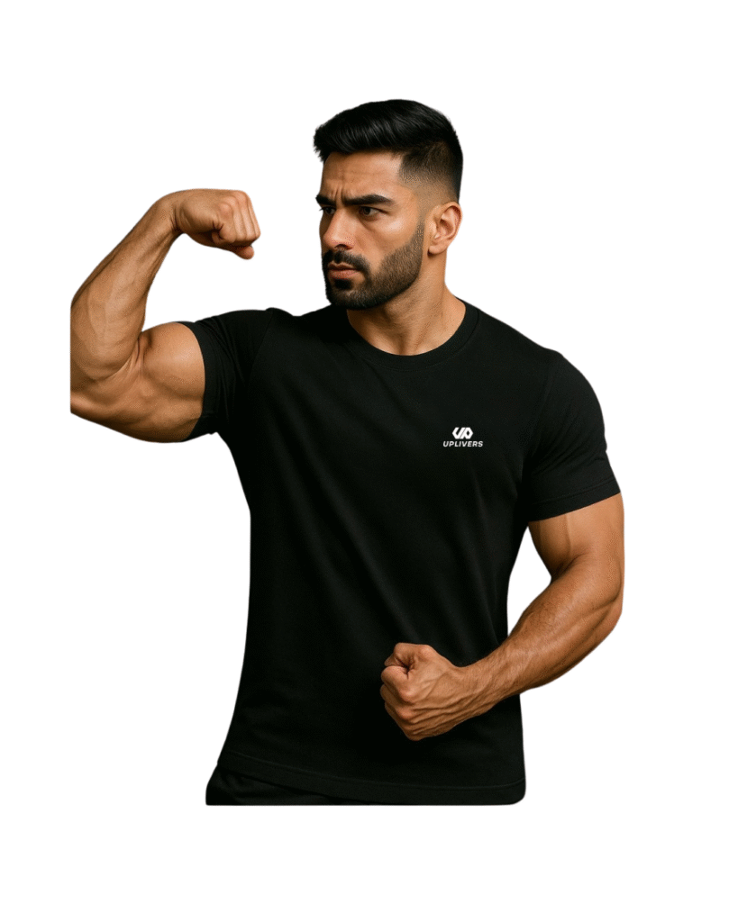 round neck black